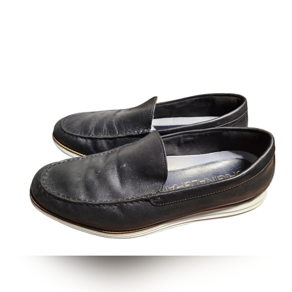 Cole Haan Original Grand Venetian Loafers Black Leather - Size 13 - Picture 1 of 7